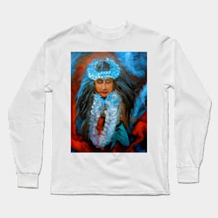 Hawaiian Hula Maiden Long Sleeve T-Shirt